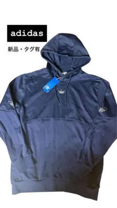 【新品】adidas originalsアディダス パーカー L 刺繍ロゴ