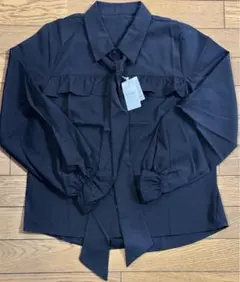 INGNI フリルシャツ 黒