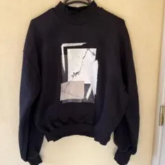 EMODA アートプリント ハイネック トレーナー