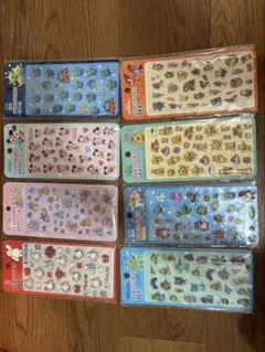 ディズニー　ぷくぷくシール　ベイマックス プリンセス　ズートピア 8枚セット