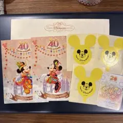 東京ディズニーリゾート 40周年記念ポストカードとステッカーセット
