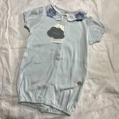 futafuta 水色　半袖　カバーオール　ロンパース 50-70
