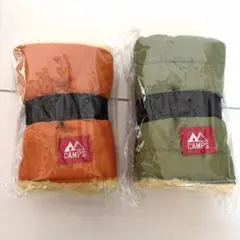 CAMPS 캠프 퀼티드 넥 워머 오렌지, 그린
