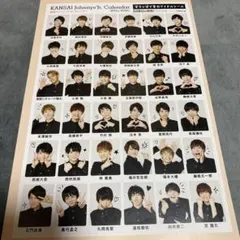 関西ジャニーズJr.カレンダー　学ラン姿で全力アイドルシール