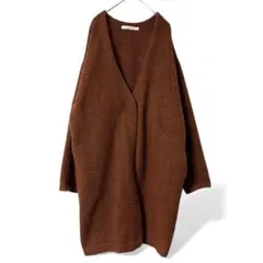 MOUSSY マウジー　ロングニットカーディガン　長袖　厚手　ポケットあり