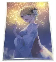 白河月愛 キミゼロ 5周年記念 くじ引き堂 A賞 アクリルパネル 花火