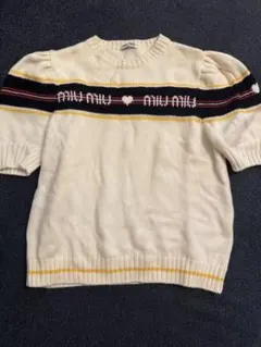 Miu Miu 半袖ニットセーター 38サイズ