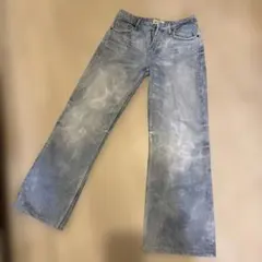 ZARA ライトブルー ワイドレッグデニム