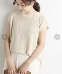 りんりん様専用【良品】C/LI畦ノースリーブプルオーバー