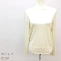美品・UNIQLO ユニクロ メリノクルーネックセーター オフホワイト M