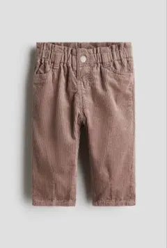 H＆M コットンコーデュロイパンツ ブラウン 85