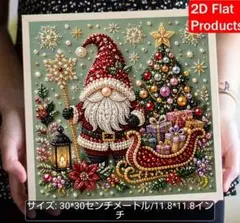 パールダイアモンドペインティングキット クリスマスサンタ ソリ30x30(28)