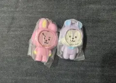 BT21　フォトフレームマスコットMANG＆COOKY