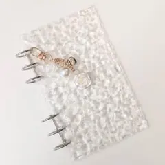 a◎ A6 アクリルバインダー 家計管理簿 かわいい 手帳 収納 チャーム17