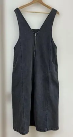 レプシィム　【産前・産後対応】マタニティ　Vブラック　デニム　ジャンスカ