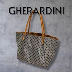 【極美品・希少】ゲラルディーニ リナシメント トートバッグ 総柄 舟型 バッグ