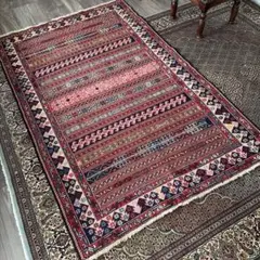 ペルシャ絨毯 カシュクリ ギャッペ 1300㎜×810㎜ - メルカリ