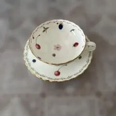 NORITAKE 花柄フルーツ柄　カップ&ソーサー　一客