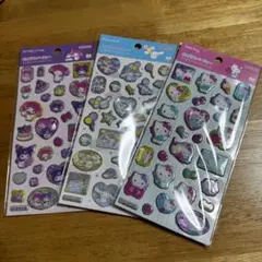 【国内正規品】ポップデコパーティー　らめキラクリスタルシール　3種まとめ売り