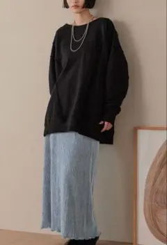 ローリーズファーム　シャイニーベロアタイトスカート