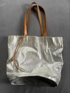 トートバッグ シルバー