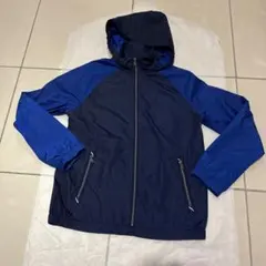 ポロ　ラルフローレン　ナイロンジャケット ネイビー 青 フード付き