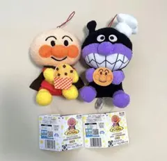 ころふわ　アンパンマン バイキンマン ぬいぐるみ 2個セット