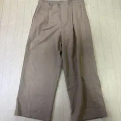 モノマート ツータック インタック ワイドパンツ Mサイズ　ベージュ系のサムネイル