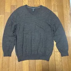 BANANA REPUBLIC 100%メリノウール Vネックセーター XL