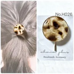 フラワーハンドメイド レジンヘアゴムポニーフック74 - メルカリ