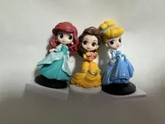 ディズニーQ posketミニチュアコレクション3体セット　開封済み