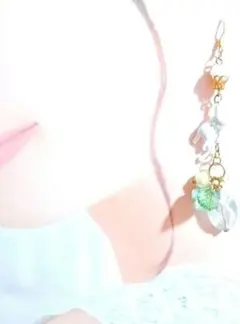 再再出品】トロピカルソーダー／ピアス／イヤリング　verブルーのみ1セット