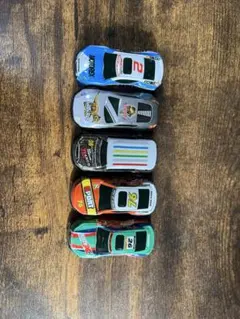 ほぼ新品 プルバックカー 回力車 ミニカー 5台まとめ売り 金属製