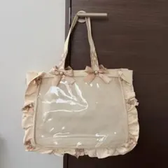 ザッカマート 痛バ 痛バッグ フリルトート A3 ベージュ 5周年Ver.