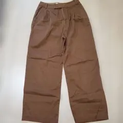 URBAN RESEARCH DOORS ブラウン ワイドレッグパンツ