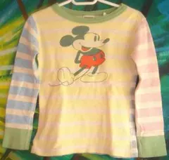 DENIM DUNGAREE ミッキーマウス タイダイ サーマル ロンT