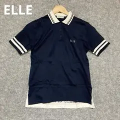 ELLE ネイビー ポロシャツ 半袖