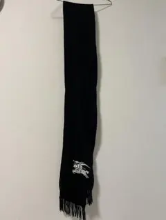 BURBERRY BLACK LABEL ブラックマフラー