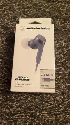 新品 オーディオテクニカ Type-Cイヤホン ATH-CKS330C BL