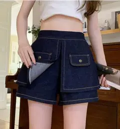 大きいサイズ レディース ショートパンツ　デニム　春夏 秋 新品