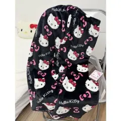 ハロ－キティフリ－スパジャマパンツ黒SML