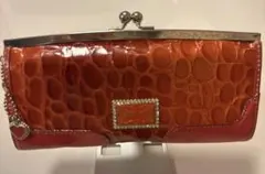 ANNA SUI がま口長財布 オレンジ
