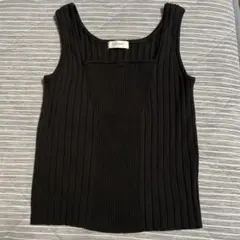 PAGEBOY ノースリーブ ニット ブラック