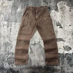 USA製 W34 Carhartt ダブルニー BO1 ブラウン 希少カラー - メルカリ
