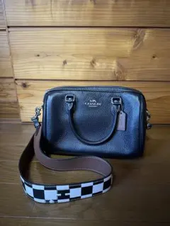 未使用⭐︎COACH ローアン サッチェル・チェッカーボード プリント