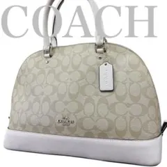 【美品】コーチ　ショルダーバッグ　ハンド　シグネチャー　馬車金具　755