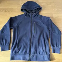 GUレディースネイビー フルジップ パーカー　Sサイズ