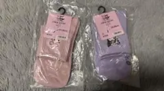 GUコラボ　くつした(マイメロディ、クロミ)