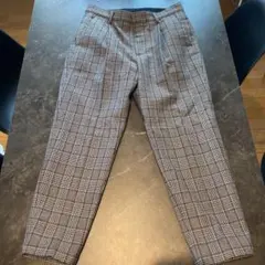 チェックパンツ