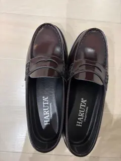 [新品] ハルタ　軽量コインローファー　ブラウン　23cm